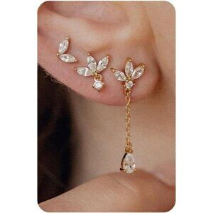 Sterling Silver Earrings for Women - Hypoallergenic Cartilage Earrings for